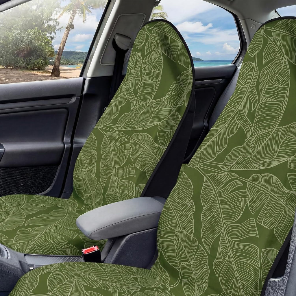 car seat towel covers for gym, front seats showing dimensions