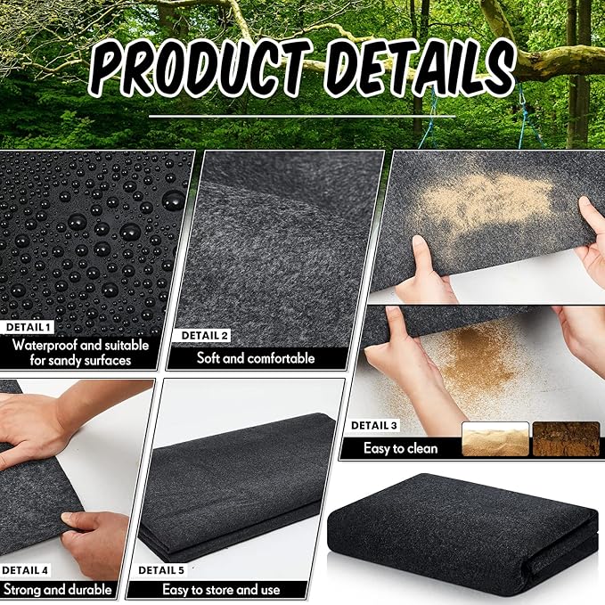 Haull Outdoor Storage Shed Floor Moat Waterproof Outdoor Carport Mat Thickened - Image 5
