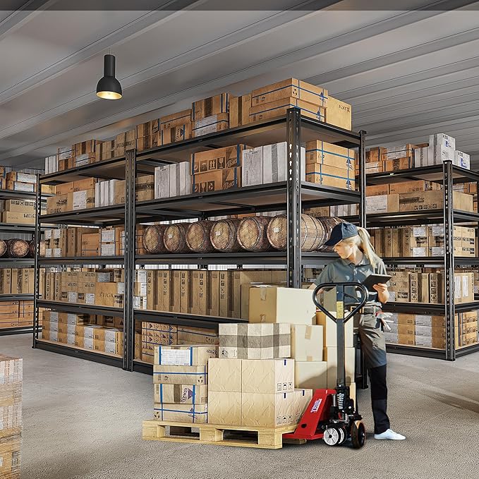 REIBII 2500LBS Garage Shelving 72''H Storage Shelves 40" W Metal Shelving 5 - Image 6