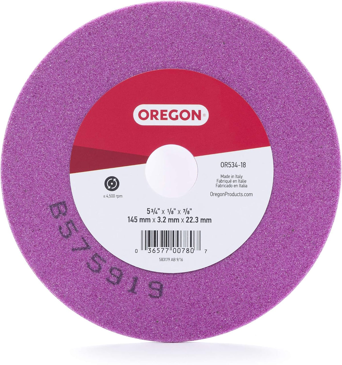 oregon or534-18a grinding wheel, 5-3/4-inch by 1/8-inch, main product view