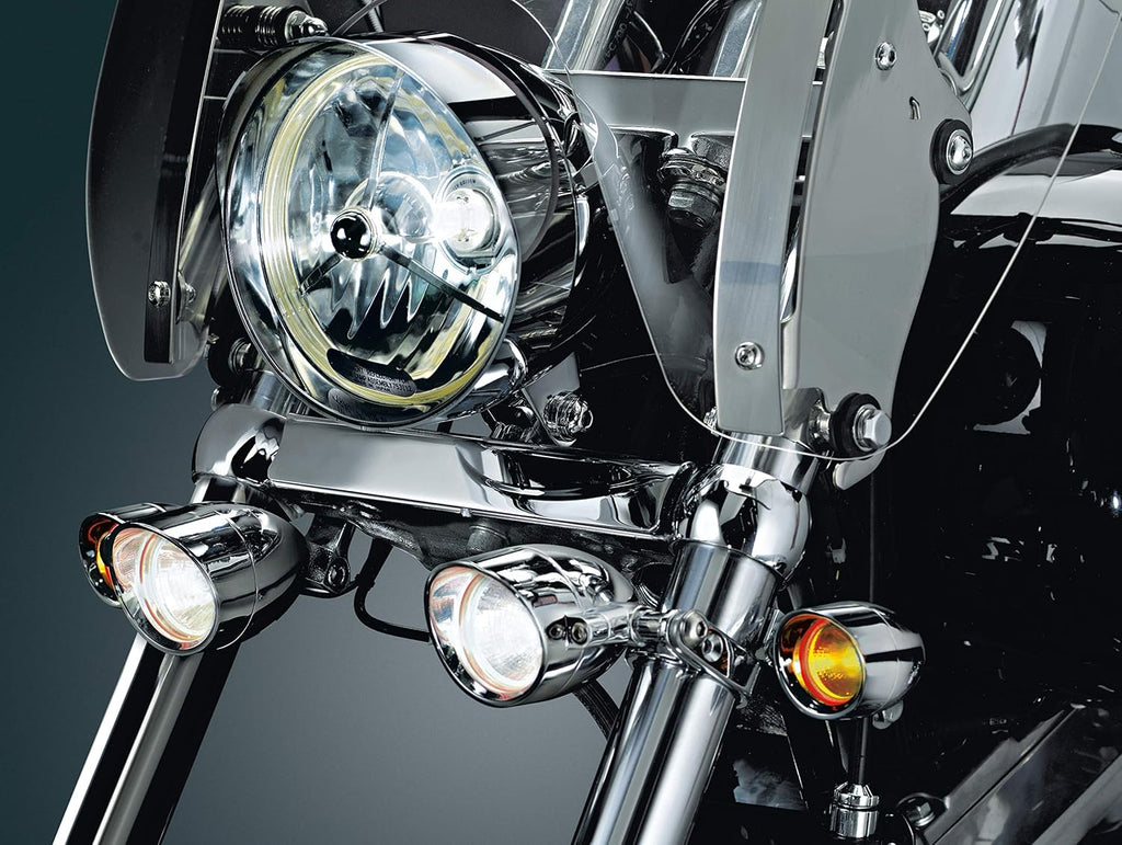 Kuryakyn 4024 Motorcycle Lighting Hardware Component: P-Clamp with 5/16" Mounting Hole, Universal Fit for 1-1/8" or 1-1/4" Diameter Engine Guards/Tubing, Chrome, Pack of 1