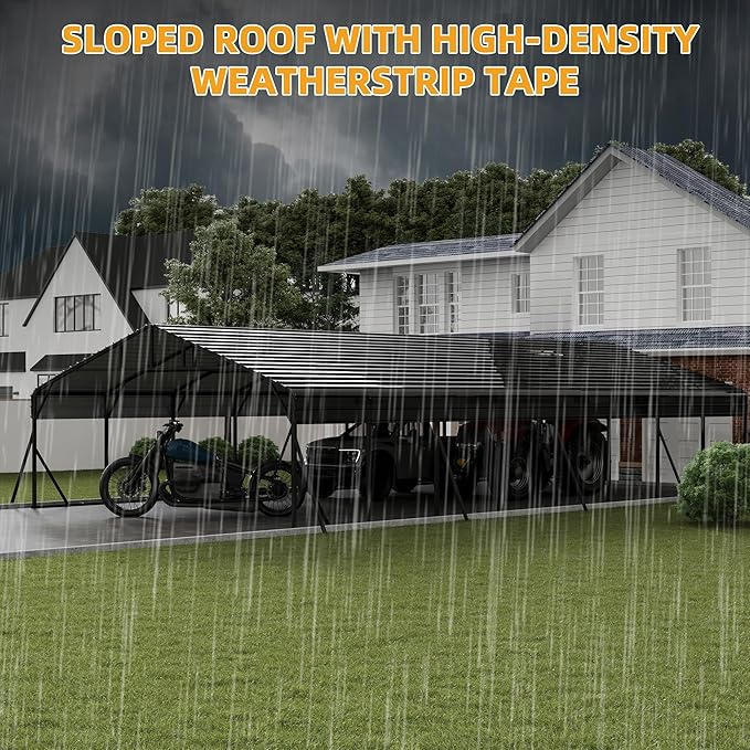 20' x 40' Heavy Duty Metal Carport - Image 6