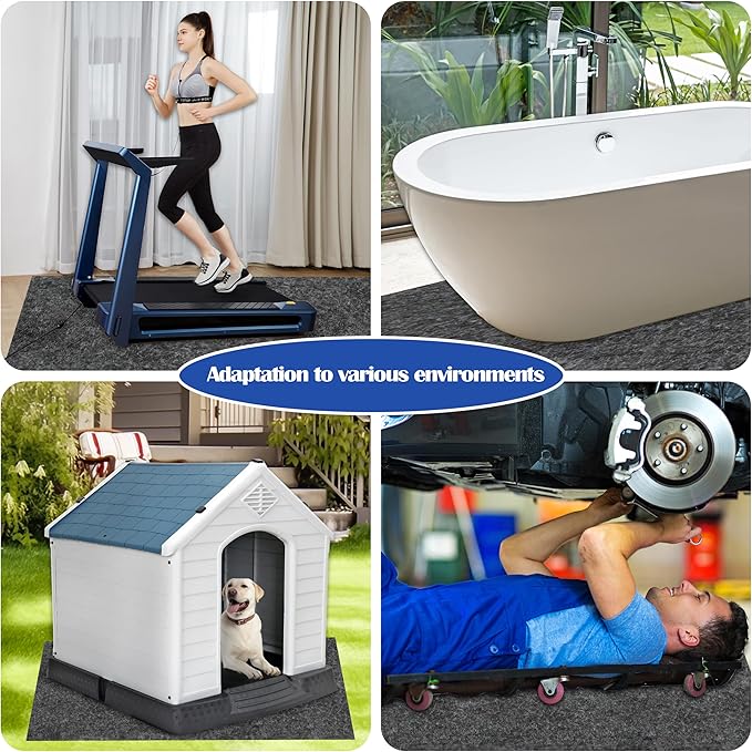 Ogrmar 10 x 10 FT Outdoor Storage Shed Mat, Waterproof Storage Shed Flooring Mat - Image 4