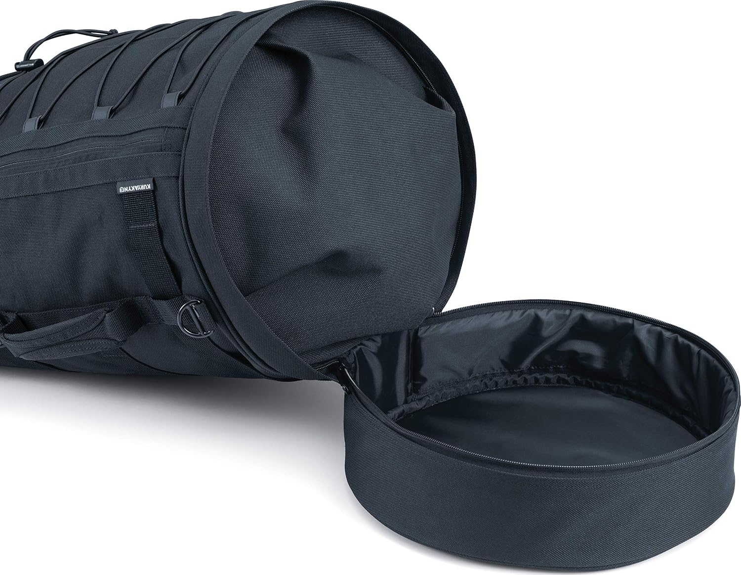Kuryakyn 5282 Momentum Freeloader Expandable Motorcycle Travel Luggage: Weather Resistant Duffle Bag with Sissy Bar Straps, Black