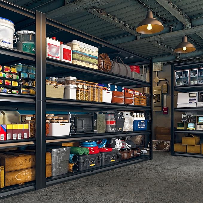 REIBII 60" W Garage Shelving Heavy Duty 2650LBS Storage Shelves Metal Shelving - Image 3
