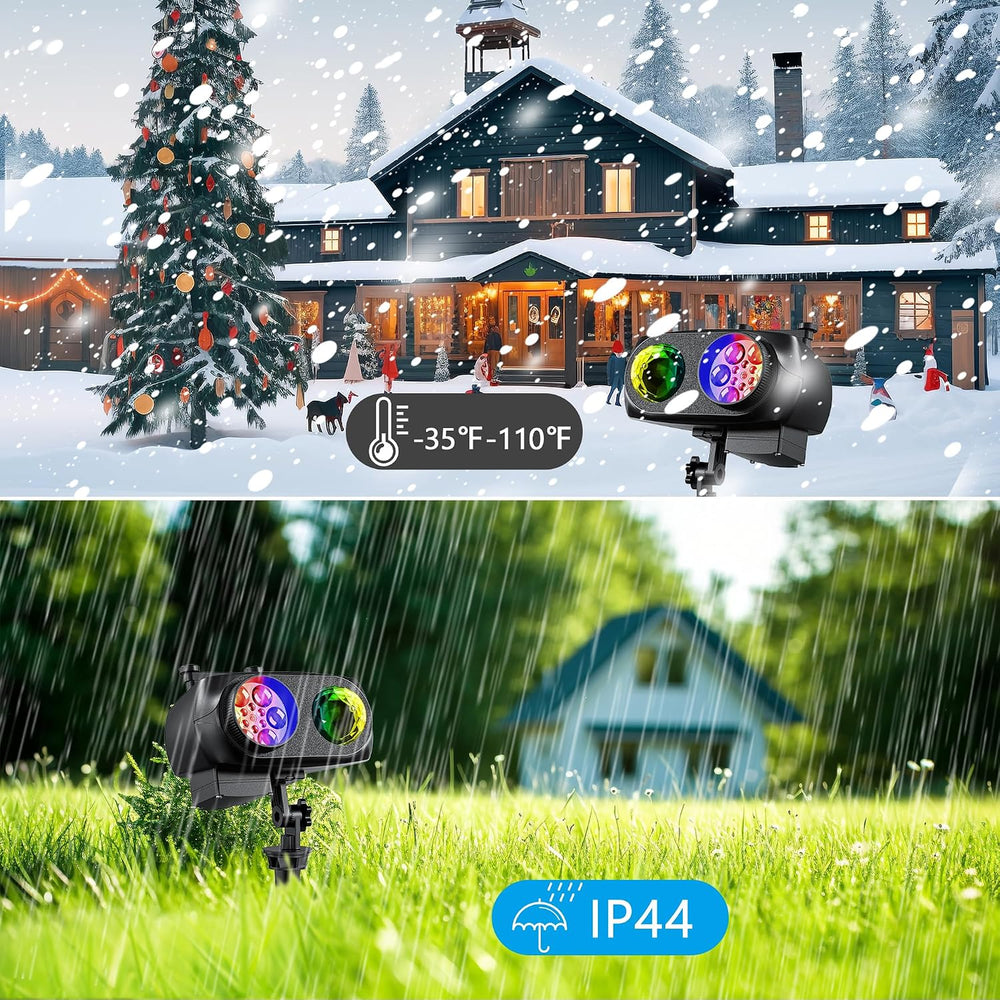 Nazuwke Halloween Christmas Projector Lights Outdoor, Holiday Projection
