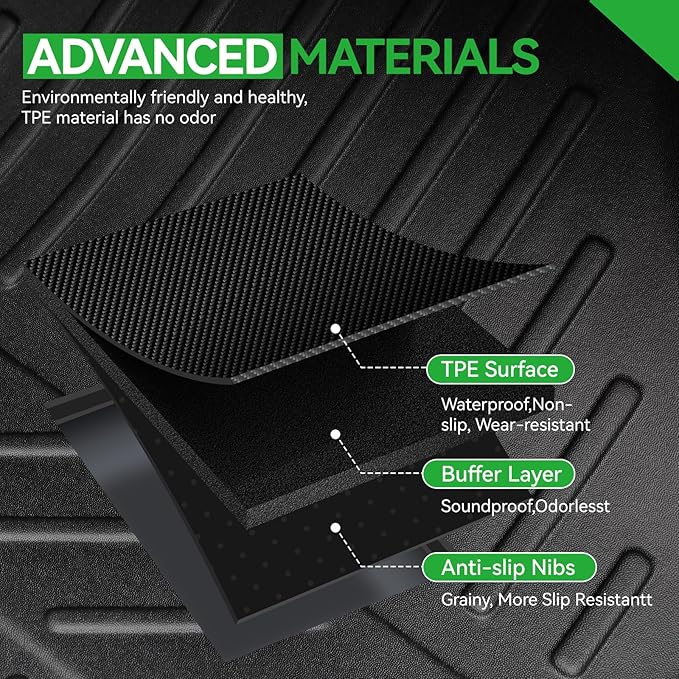 Cargo Liners & Backrest Mat for 2025 2026 Chevy Equinox Fuel/2025 GMC Terrain - Image 4