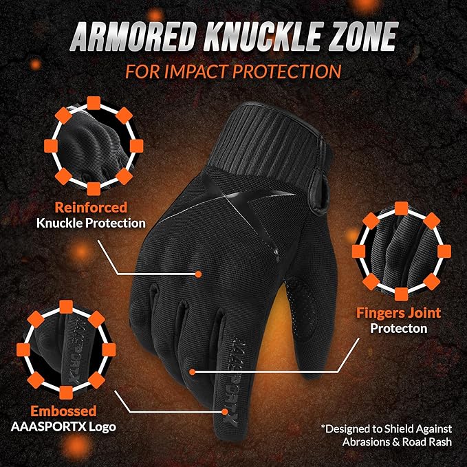 Breathable Motorcycle Gloves for Men - Image 2