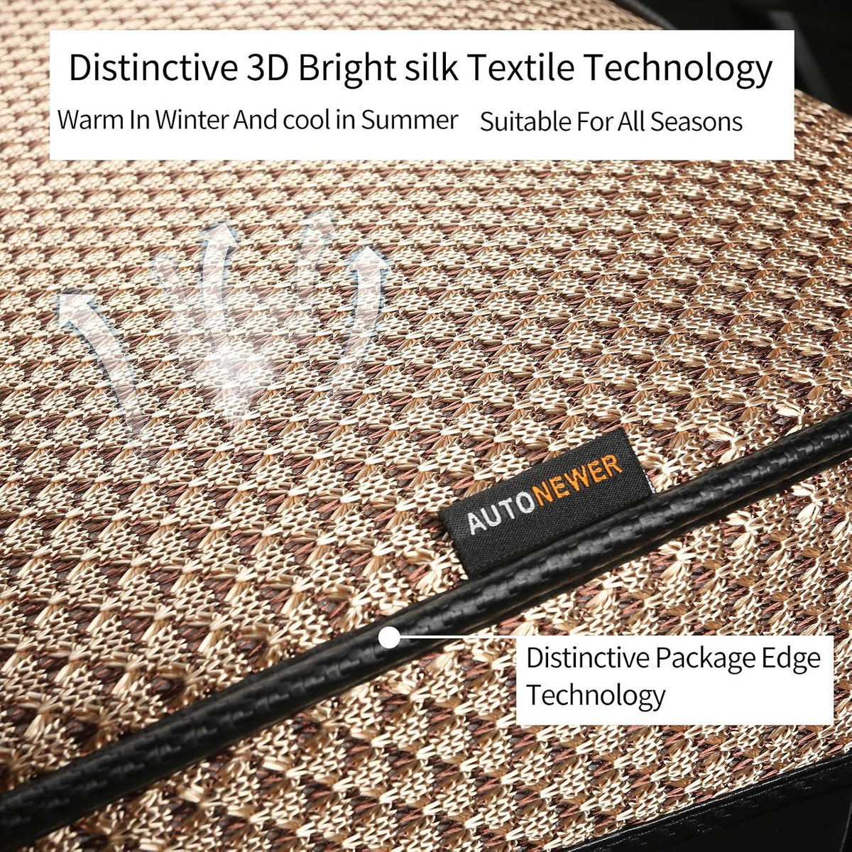 auto newer luxury breathable car seat cover fit shown in use