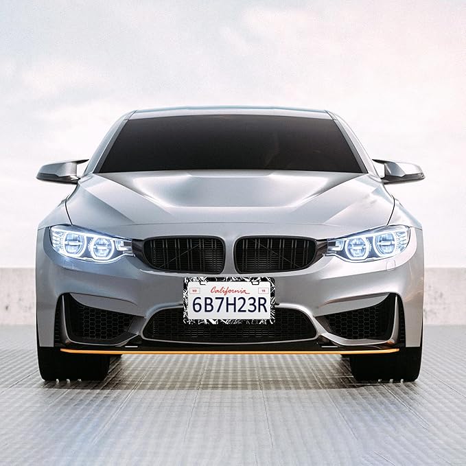 Black White Camouflage License Plate Frame Branches Trunks Camo License Plate - Image 6