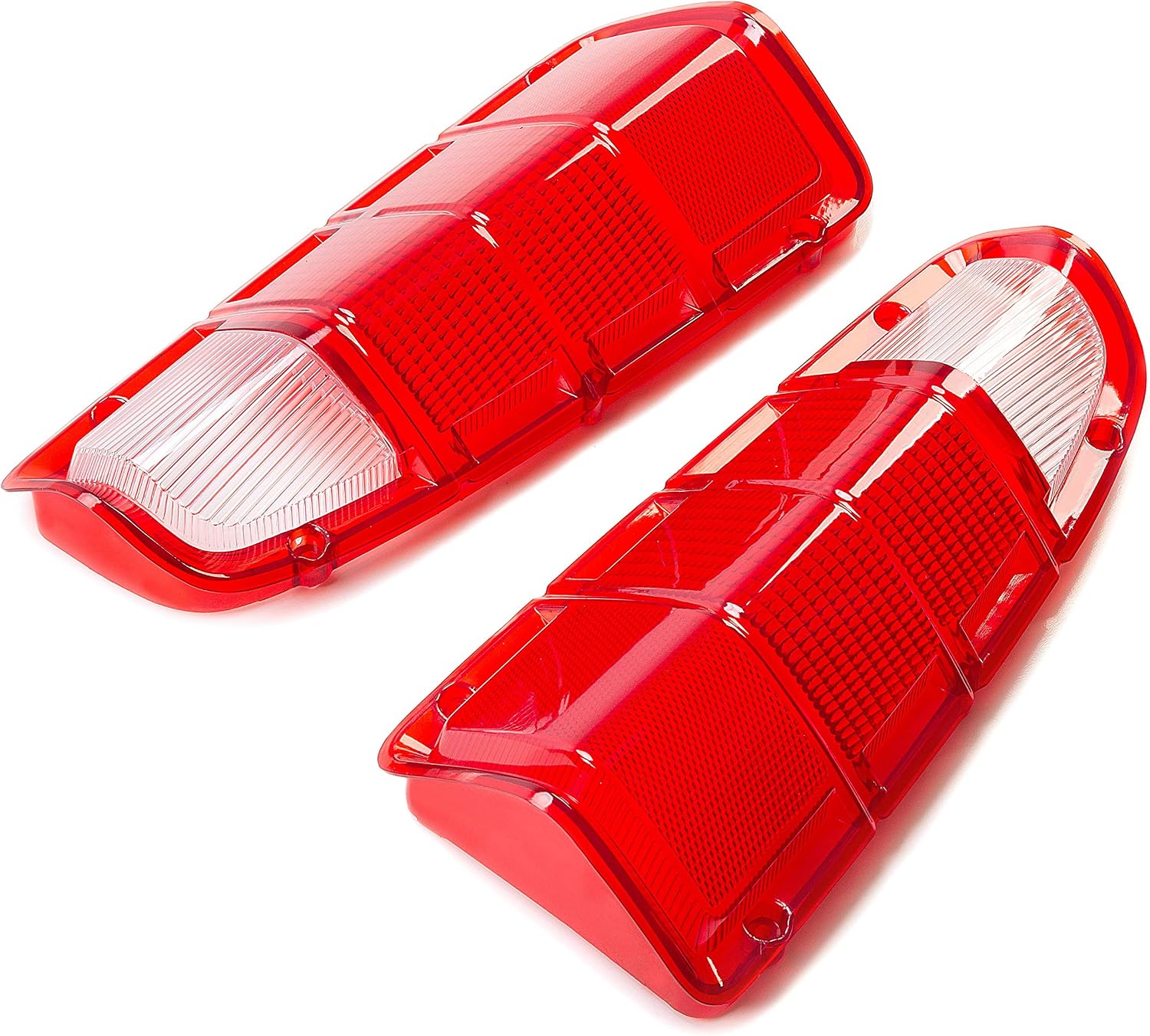 ECOTRIC Pair Tail Light Lens Cover ONLY Compatible with 1972-1980 Dodge Truck & Plymouth Power Wagon