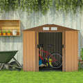 Outsunny 7' x 4' Outdoor Storage Shed, Garden Tool Metal Shed by Outsunny