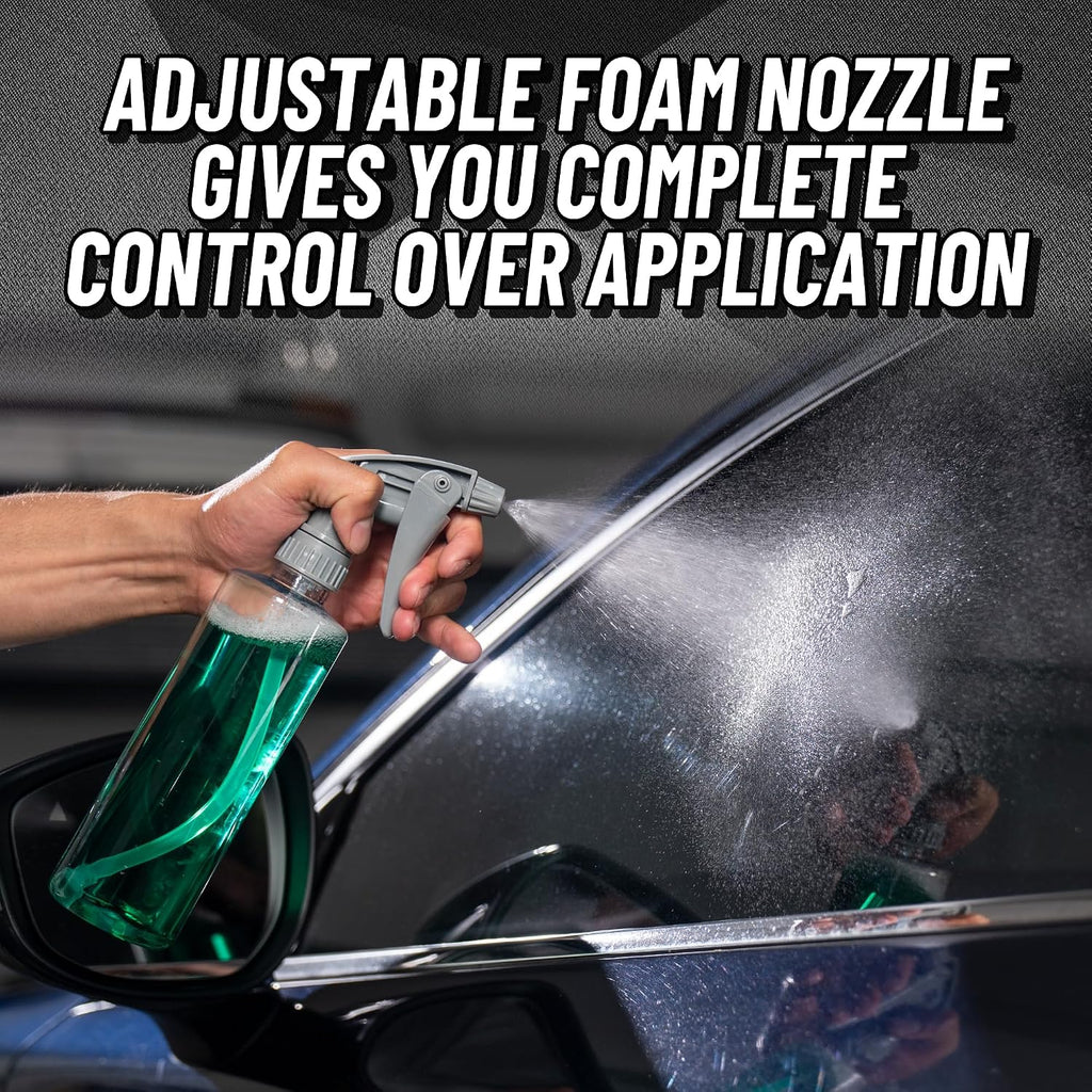 Chemical Guys Heavy Duty Bottle and Trigger Sprayer, Chemical-Resistant Viton Seal, Adjustable Mist to Stream Nozzle, High Output, Car Detailing Cleaners and Degreasers - 16 Oz, 3 Pack