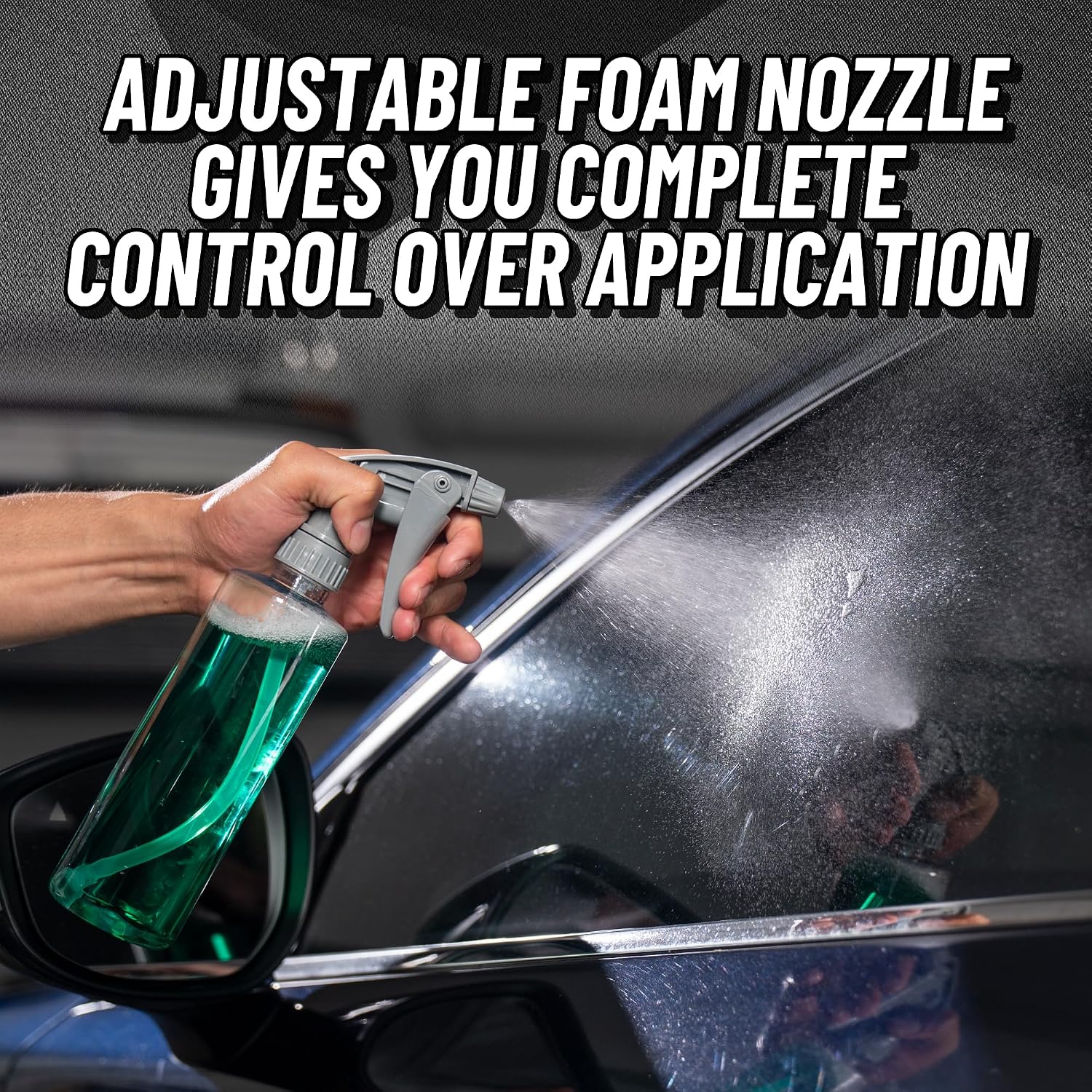 Chemical Guys Heavy Duty Bottle and Trigger Sprayer, Chemical-Resistant Viton Seal, Adjustable Mist to Stream Nozzle, High Output, Car Detailing Cleaners and Degreasers - 16 Oz, 3 Pack