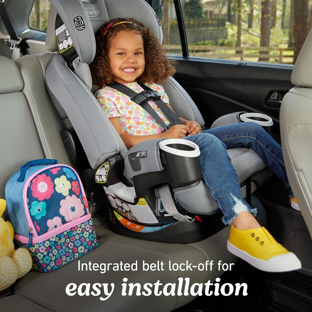 graco 4ever dlx 4-in-1 convertible car seat, charlie, close-up detail