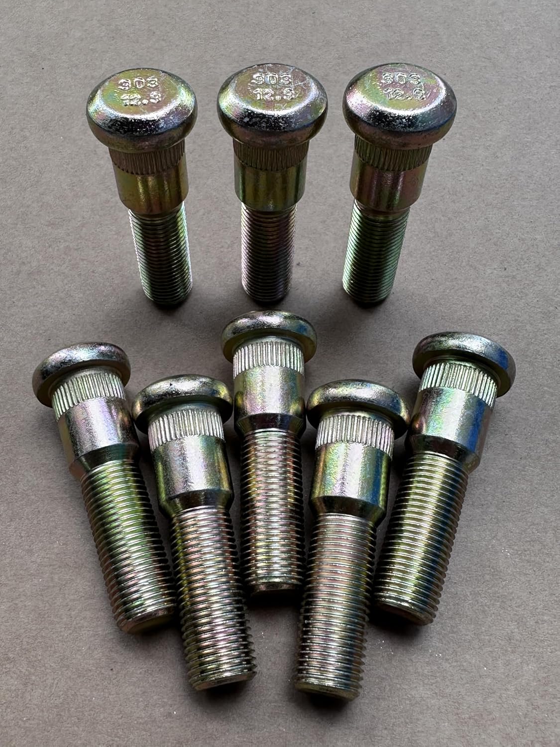 8pcs Drive in Trailer Wheel Hub Stud 9/16-18 x 2.28 in. UHL 0.686 in Knurl Replacement for 7-132 Dexter 5200 6000 7000 lb Hubs