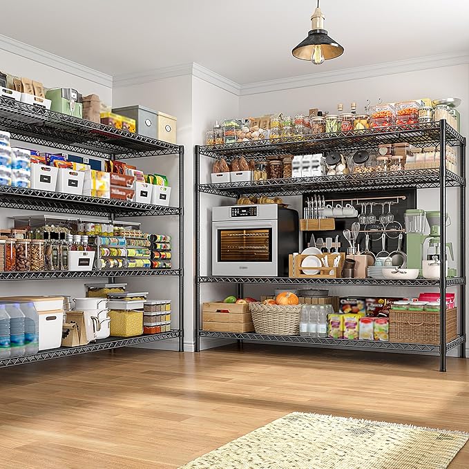 REIBII 2560LBS Storage Shelves 55.5"W Metal Shelving Unit 4 Tier Wire Shelving - Image 5
