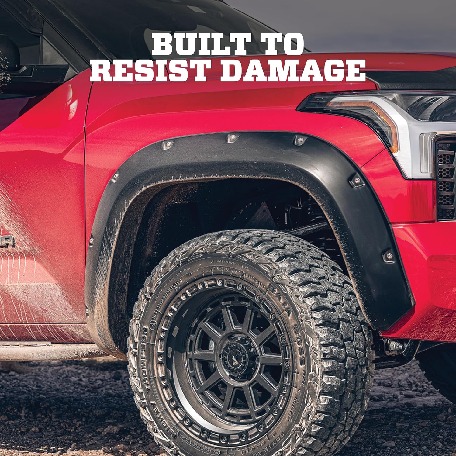 Husky Liners Fender Flares Pocket Style | Fits 2015-2020 Chevrolet Colorado, Excludes ZR2 Models | Front & Rear, 4-pc Black - 2804969