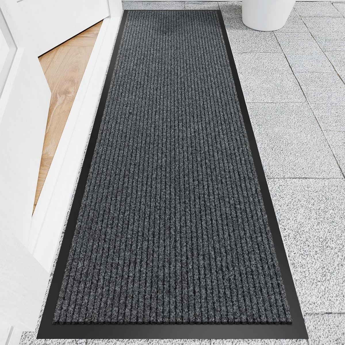 Front Door Mat, Commercial Entrance, Low Profile, Durable Rubber Backing