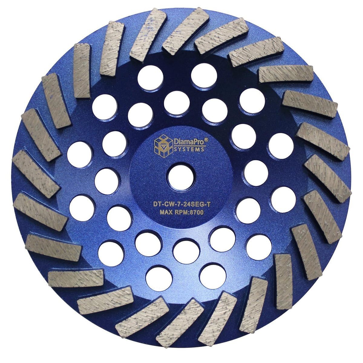 dt-cw-7-24seg-t threaded 7 inch 24 segment turbo concrete, main product view