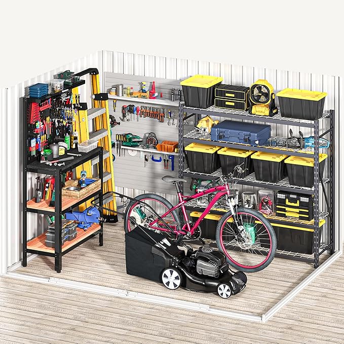 DWVO 8x6ft Metal Outdoor Storage Shed, Waterproof Tool Shed Heavy-Duty Storage - Image 7