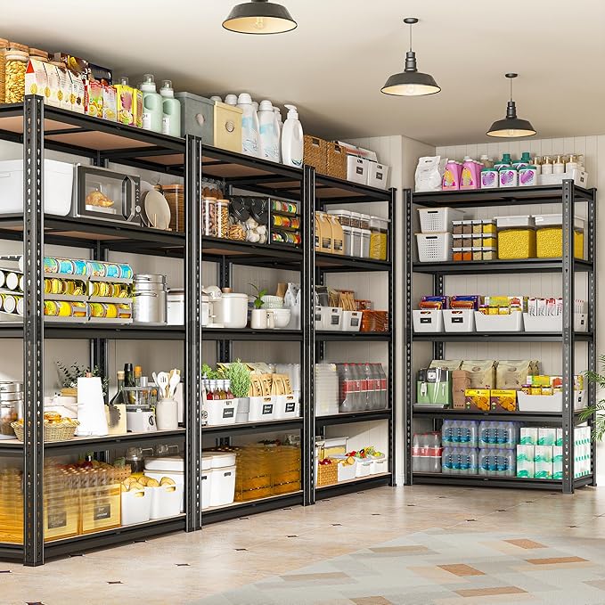 REIBII 2020LBS Storage Shelves 5 Tier Garage Shelving Heavy Duty, Adjustable - Image 4