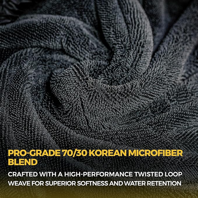 The Giant Giant 24"x36" Car Drying Towel – Ultra Absorbent 1200 GSM Twisted - Image 4
