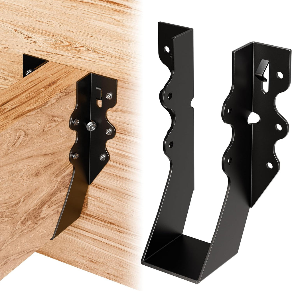 black 2x6 joist hangers for wood, 18 gauge, main product view