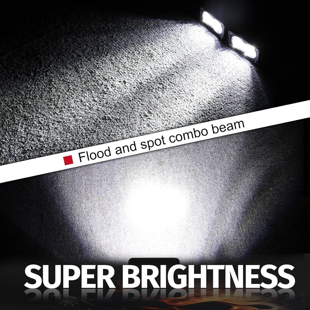 3 inch driving lights led pod light cube showing dimensions