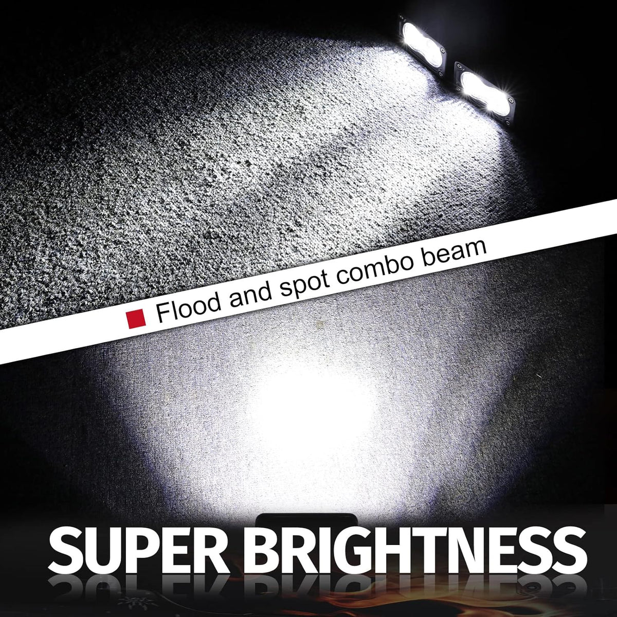3 inch driving lights led pod light cube showing dimensions
