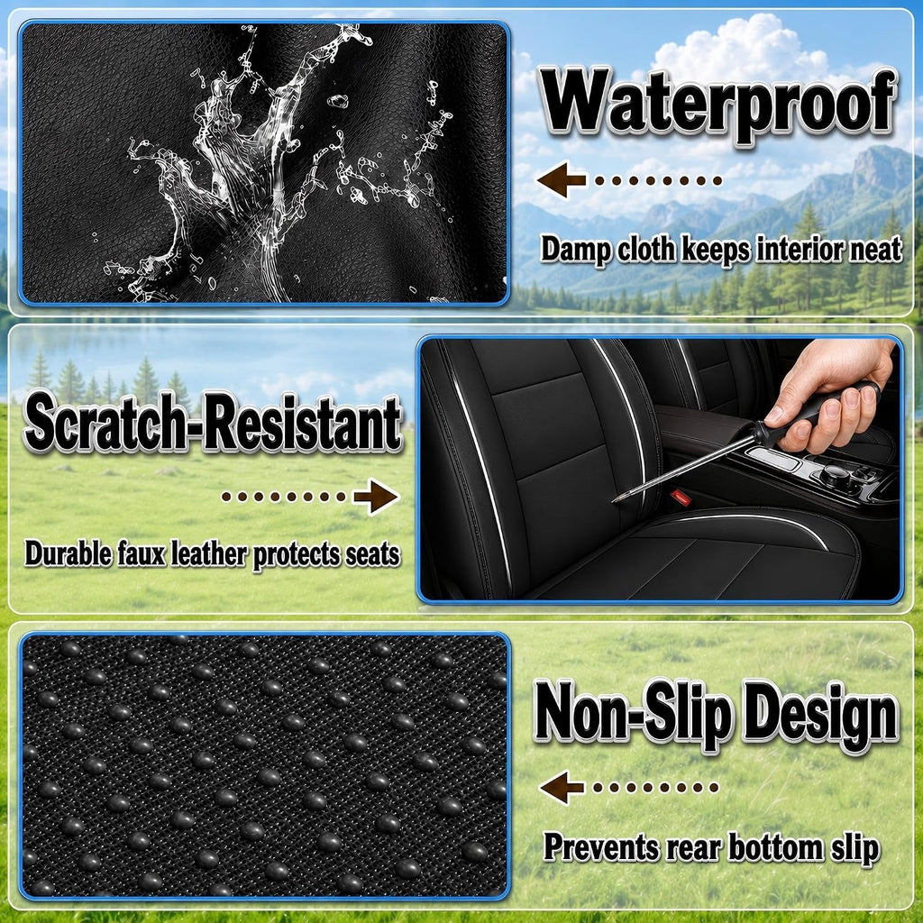 yorkneic car seat covers 5 seats set for showing dimensions