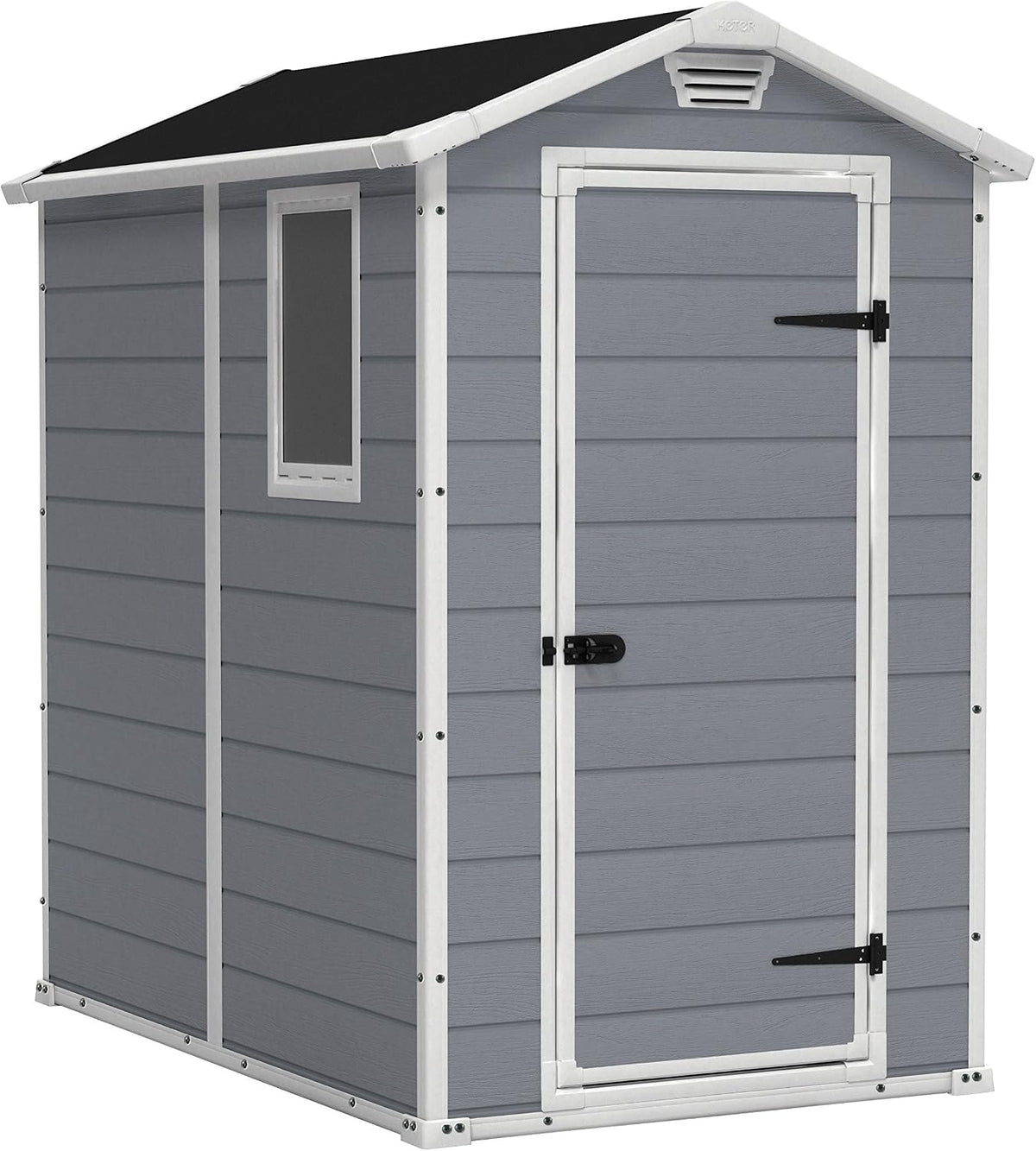 Keter Manor 4x6 Resin Outdoor Storage Shed Kit-Perfect to Store Patio Furniture