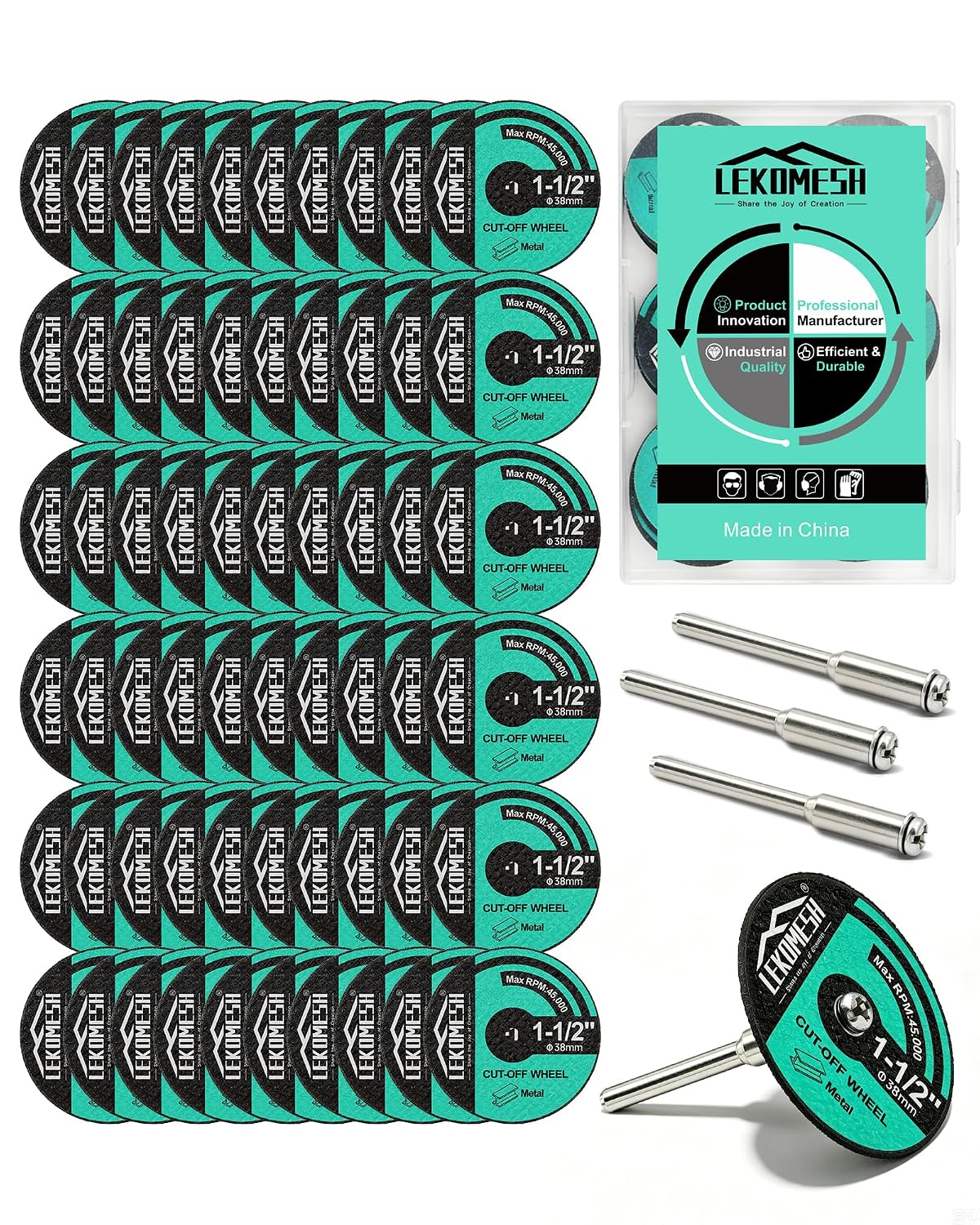 1-1/2 cut off wheels for rotary tools, main product view