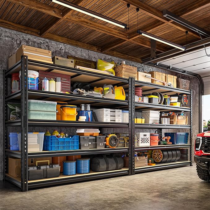 55" W Storage Shelves, 2550LBS Garage Shelving Heavy Duty, 5-Tier Heavy Duty - Image 5