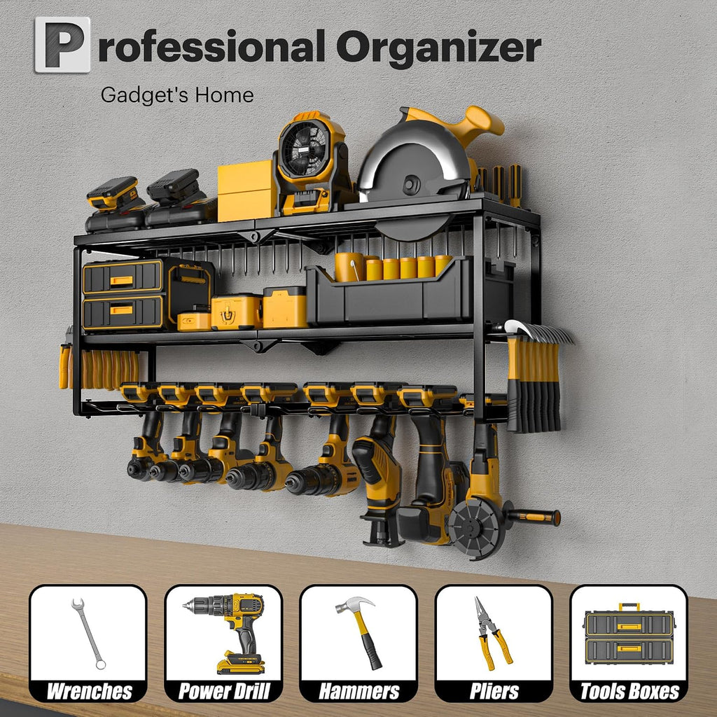 spampur power tool organizer wall mount, 15 min shown in use