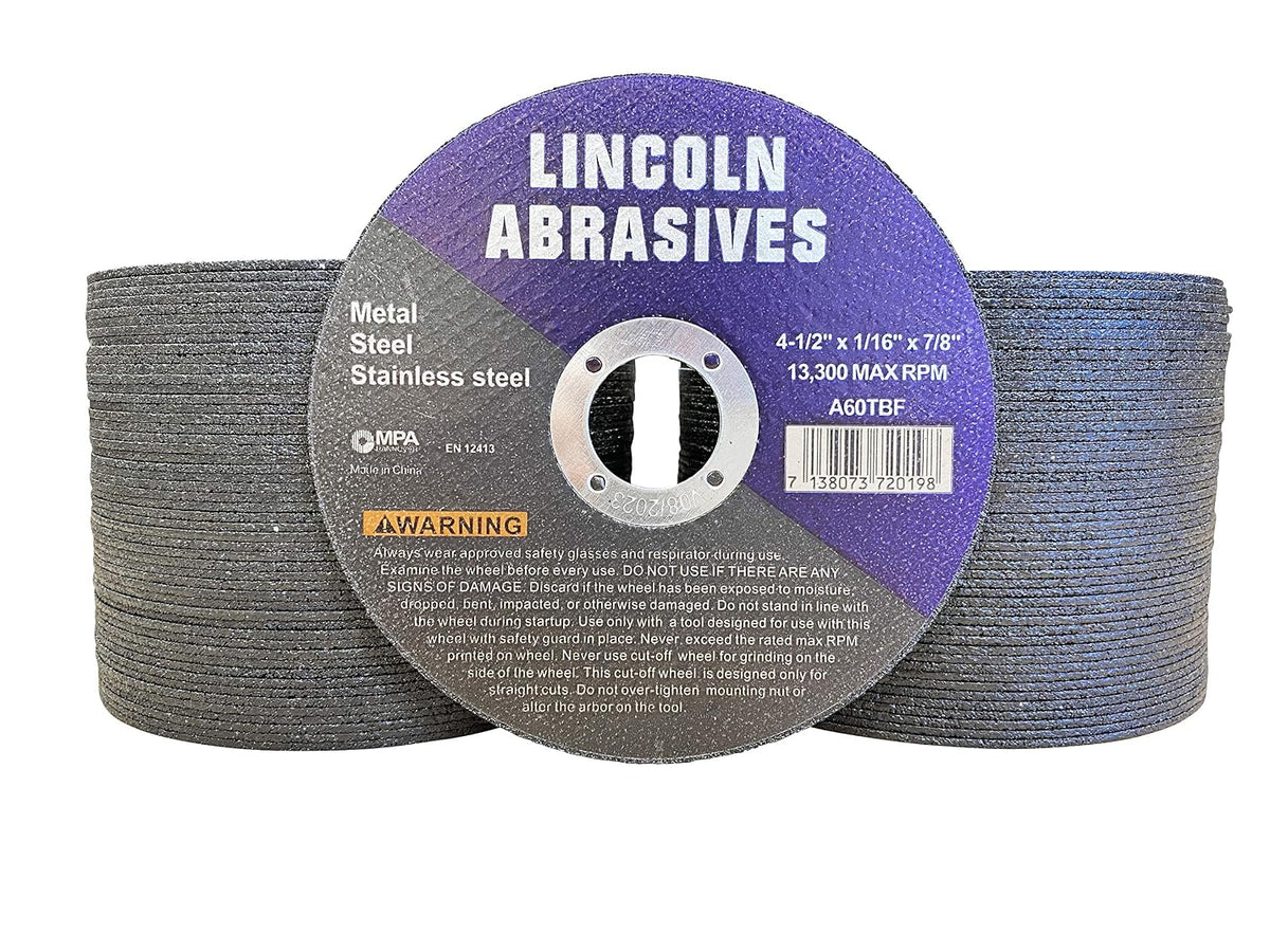 4.5" x 1/16" x 7/8" cut-off wheels lincoln, main product view