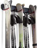 Wall Mounted Horizontal Rack for Storage of Skis and Poles-Heavy Duty by Wealers