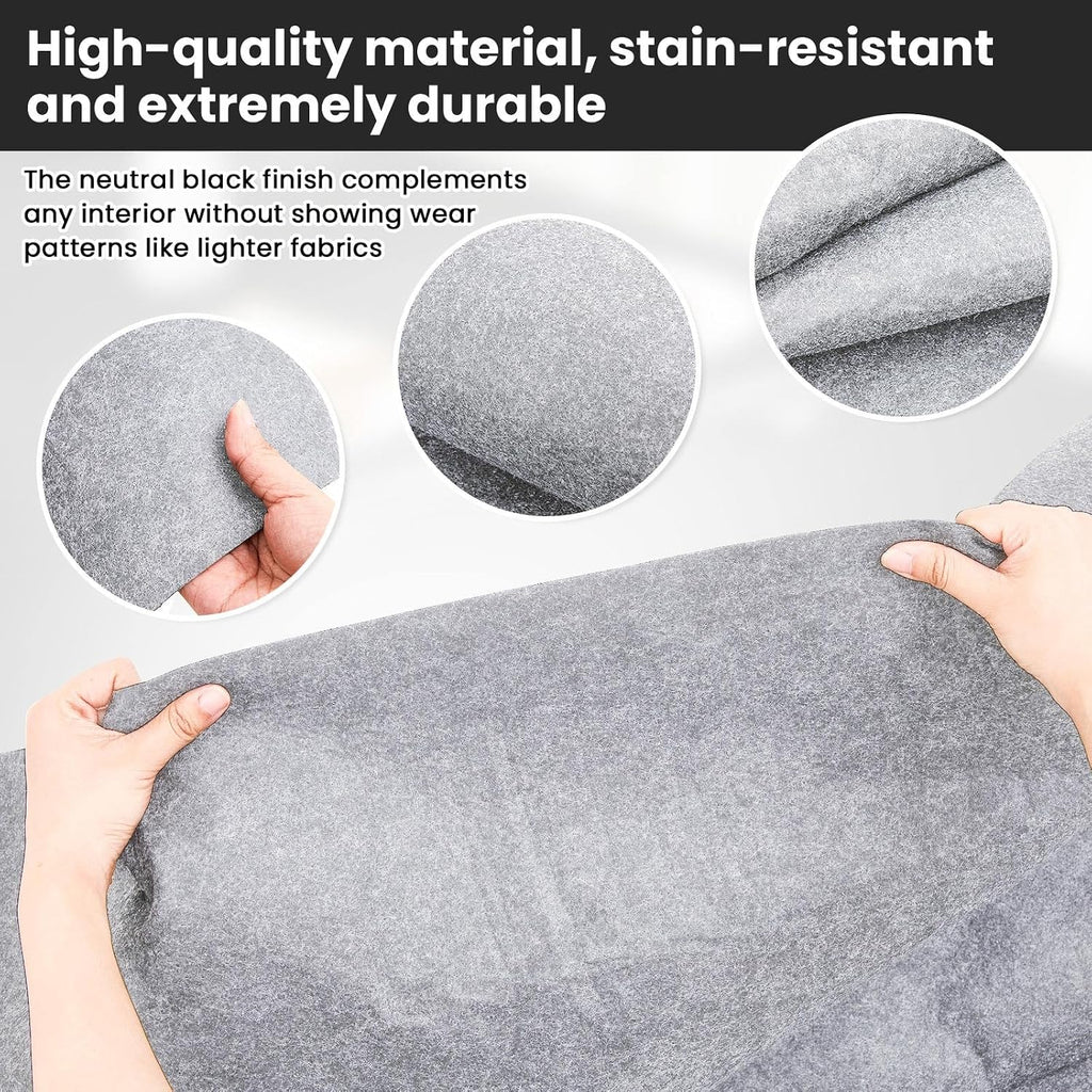Nuanchu 78.7 x 47.2 Inch Light Gray Underfelt Carpet for Speaker Sub Box, RV, Boat, Marine, Auto, Truck, Car Trunk, Door Liner, Desk