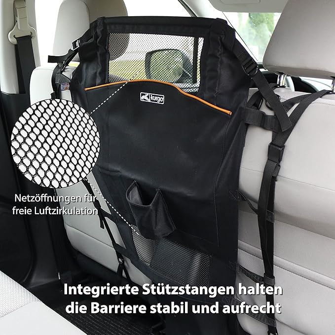 Kurgo Backseat Dog Barrier for Cars & SUV, Automotive Pet Barrier, Backseat - Image 3