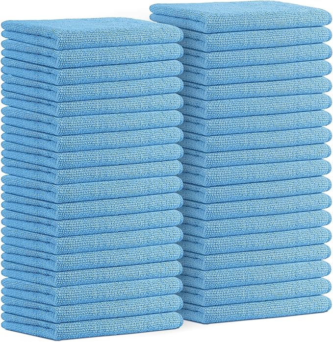 Avalon Towels Microfiber Cleaning Cloths Size 16" x 16", Highly Abs...