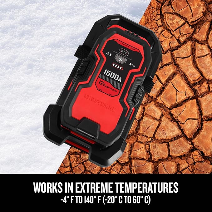 CRAFTSMAN Lithium Jump Starter and Portable Power Pack, CMXCESM264, 2.4 Amp USB - Image 3