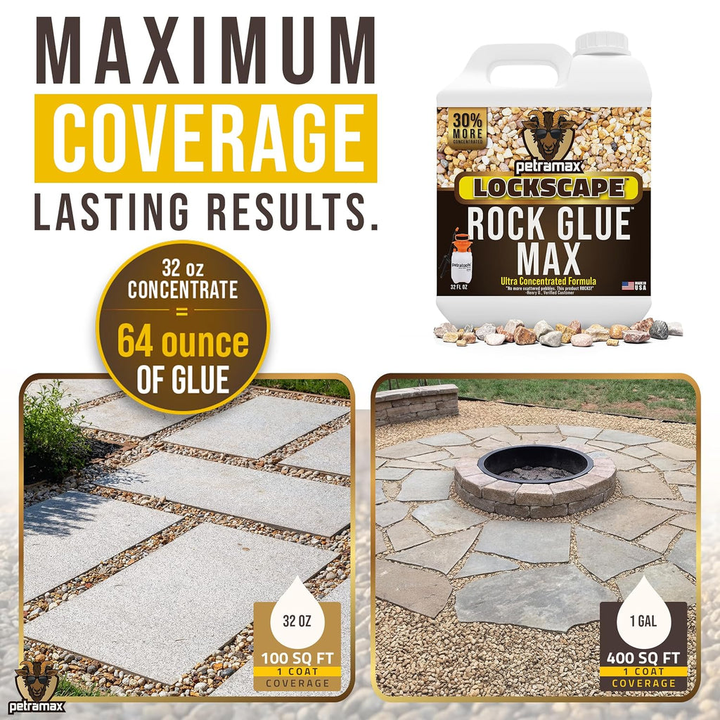 petra max rock glue for landscaping, pet-safe &, front angle view