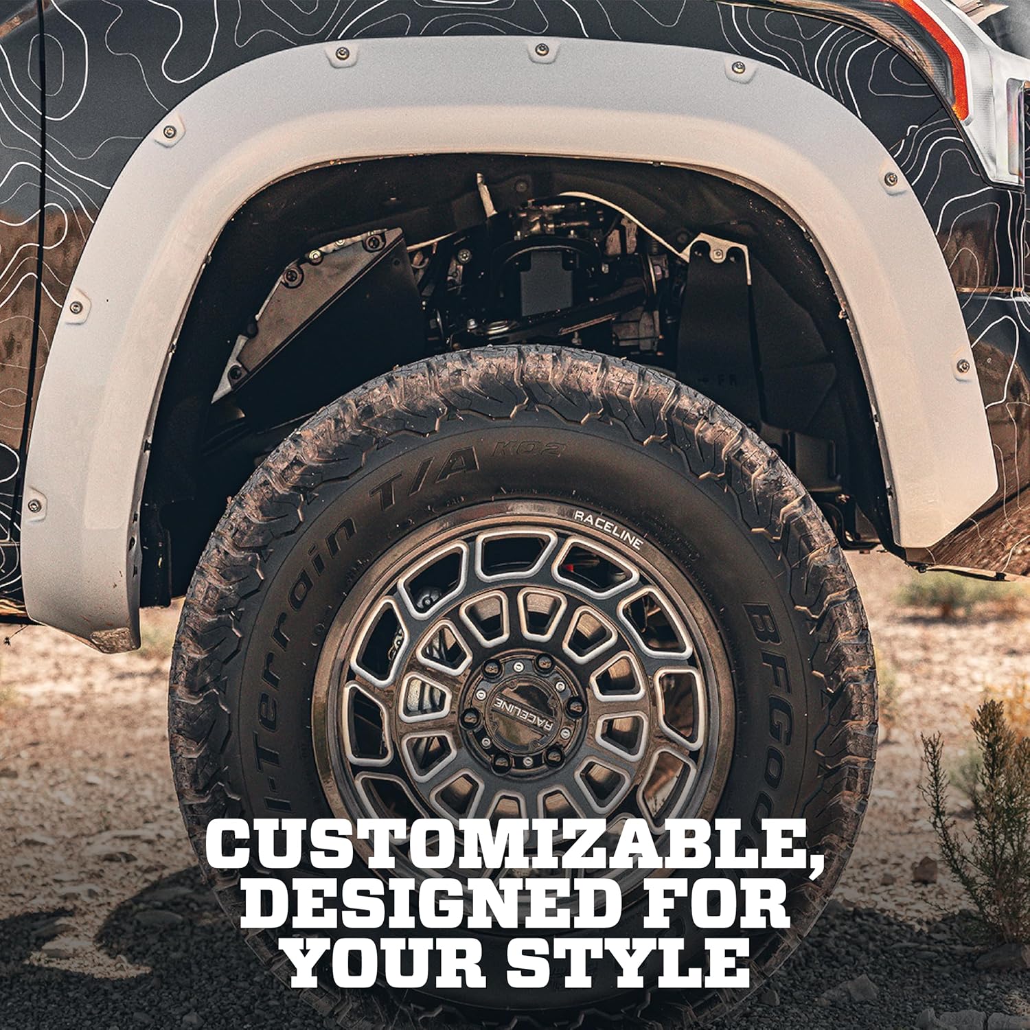 Husky Liners Fender Flares Pocket Style | Fits 2015-2020 Chevrolet Colorado, Excludes ZR2 Models | Front & Rear, 4-pc Black - 2804969