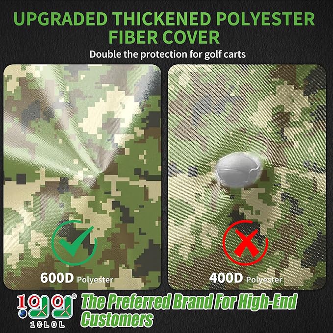 10L0L Heavy Duty Golf Cart Cover - Image 2
