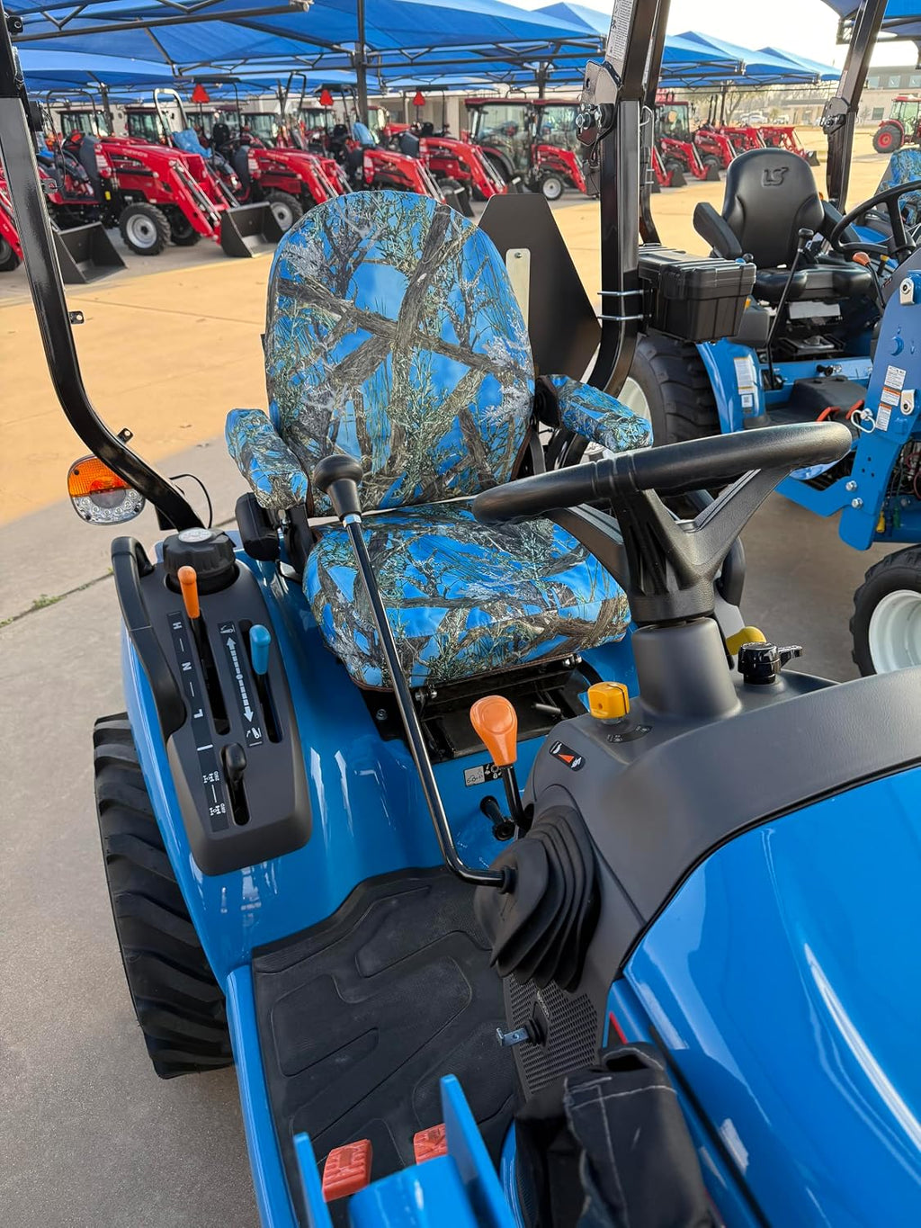 LS01 - LS MT125 Tractor Seat Covers for Tractor, Check Picture Matches Your Seats. Two Piece High Back Seat. Durable Endura Fabric for Long Term Protection from Sun, Animals and the Elements.