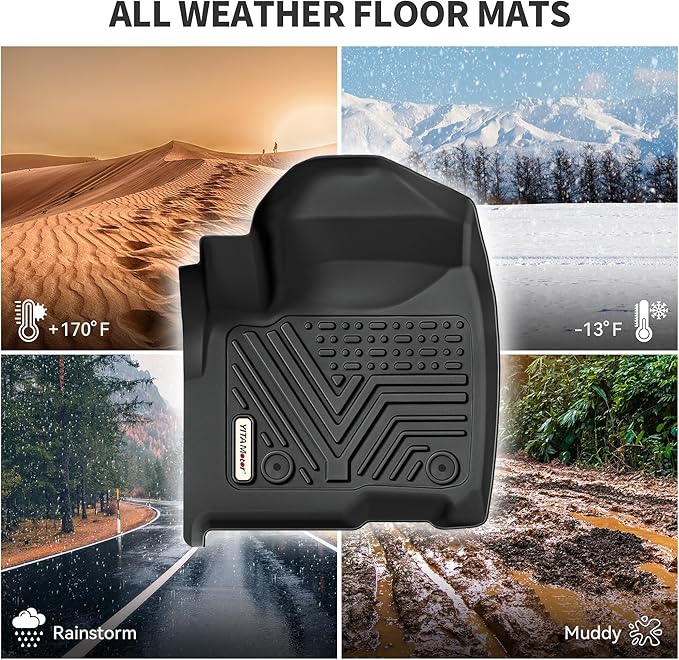 YITAMOTOR Floor Mats Set Fits for Chevrolet Equinox 2018-2024, Custom Fit Front - Image 4