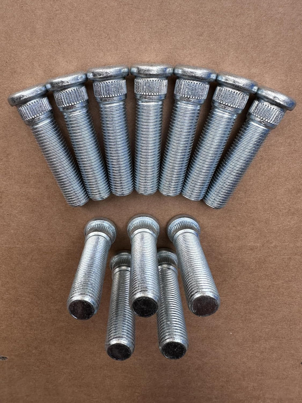 12Pcs Wheel Studs M14-1.5 Lug Stud 610-004 16mm Knurl, 59.8mm Length Replacement for 2015-2024 Ford Expedition F150 Lobo, 2022-2024 Bronco, Lincoln Mark LT Navigator