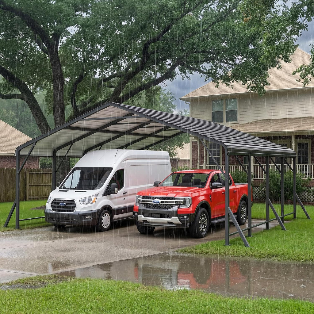 wisteria lane metal carport, carports 20x20 heavy duty, view 9