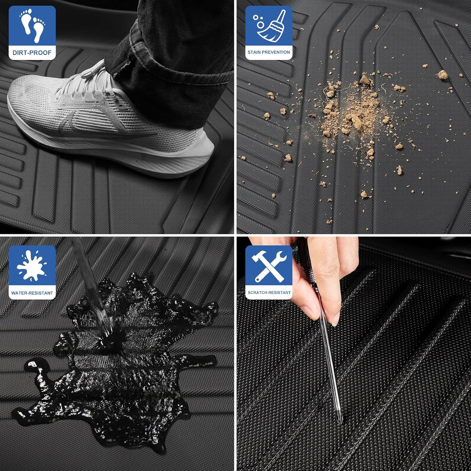 Left Drive Fit for BYD Song Plus EV 2021-2026 Car Floor Mats Trunk Pad Backrest Liner Accessory