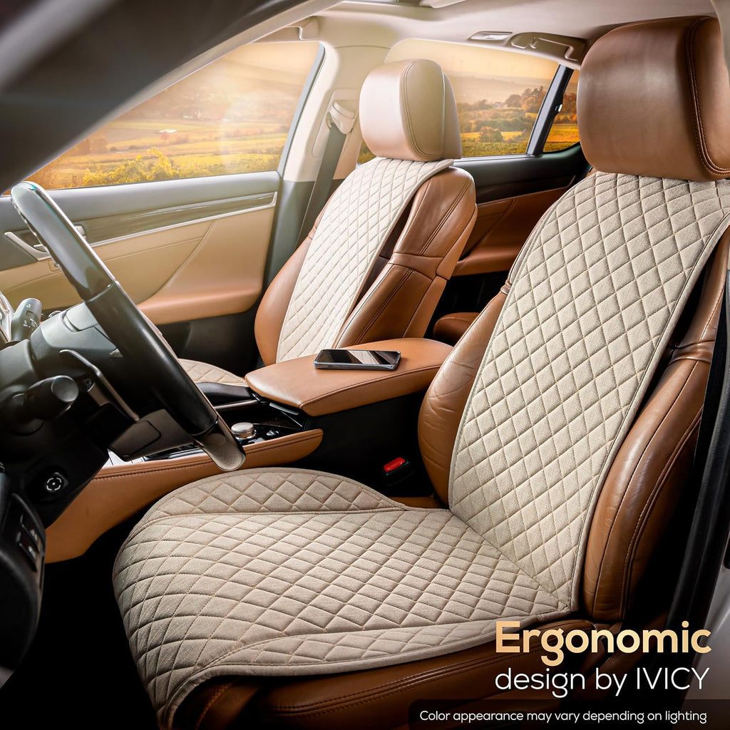 ivicy faux linen front car seat cover, seat, view 9